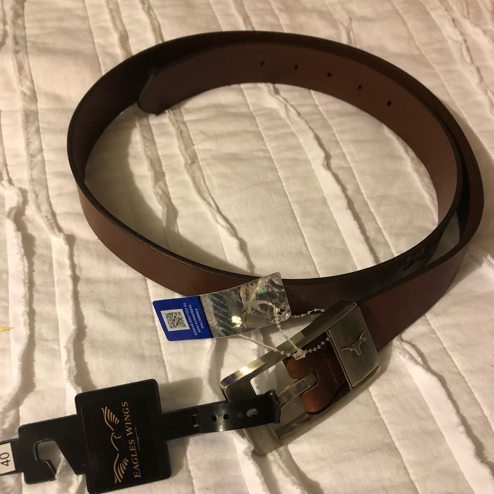 Texas Longhorns Men’s Leather Belt Size 40 NWT